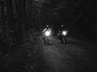 under open air night ride