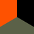 OD Green + Orange + Black / Straight / Medium