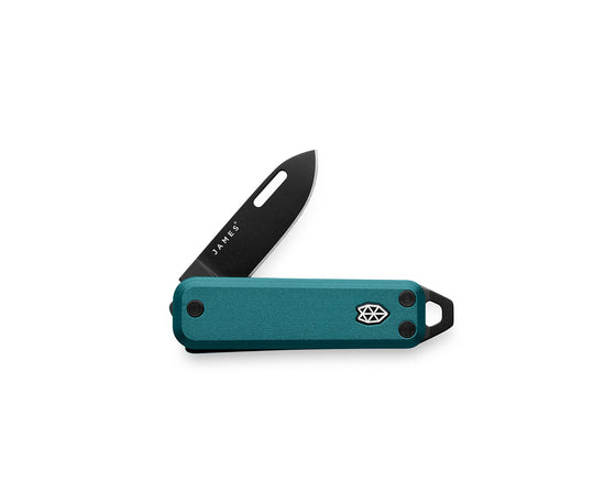 The emerald Elko EDC slipjoint keychain knife.