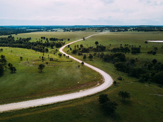 under open air green landscape