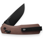 The tan and black Carter pocket knife.